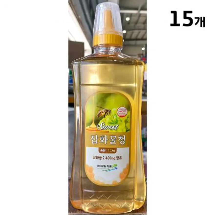 잡화청 꿀차(청림농산 1.2kg) X15 업소용 잡화꿀청 이미지