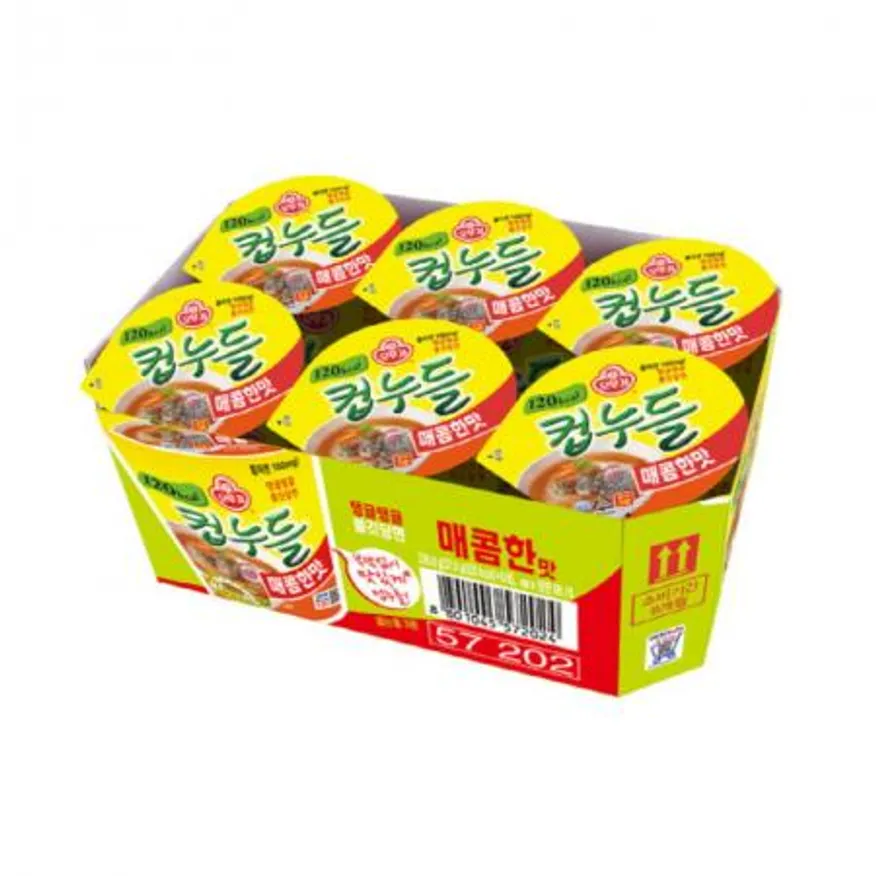 오뚜기 컵누들 매콤한맛 6개입 다이어트 컵라면 저칼로리 라면 이미지