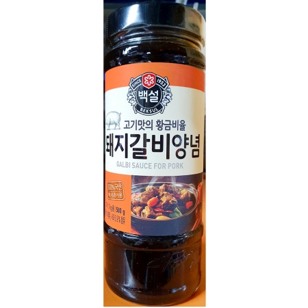 돼지갈비양념(백설 500g) 업소용 갈비양념 액상 소스