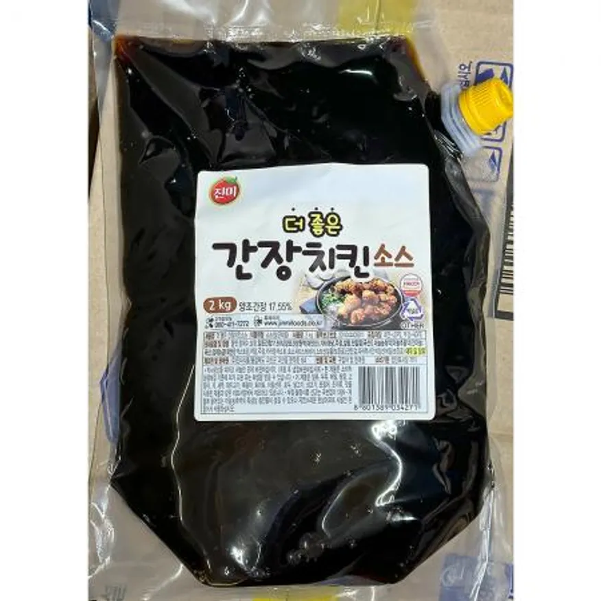 더좋은 간장치킨소스(진미식품 2kg) 업소용 치킨 소스 이미지