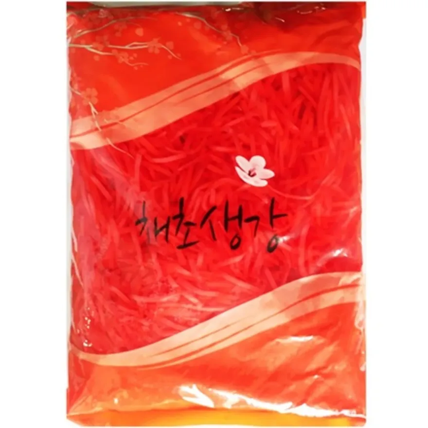 채초생강(운화 1.3kg)X10 업소용 일식 절임 초생강 채 이미지