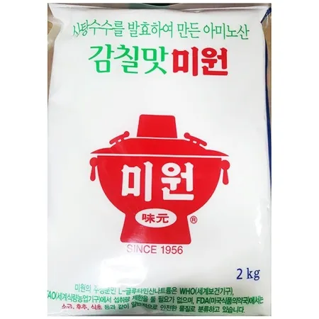 감칠맛 미원(대상 2kg )X6 업소용 발효 조미료