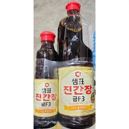 진간장 샘표 금F 업소용 간장 1.7L 500ml 이미지