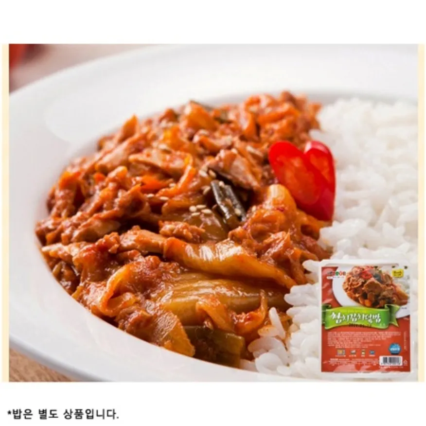 더빱 참치김치 덮밥소스 220gX40 업소용 즉석밥 피씨방 간편식 볶음밥 양념 이미지