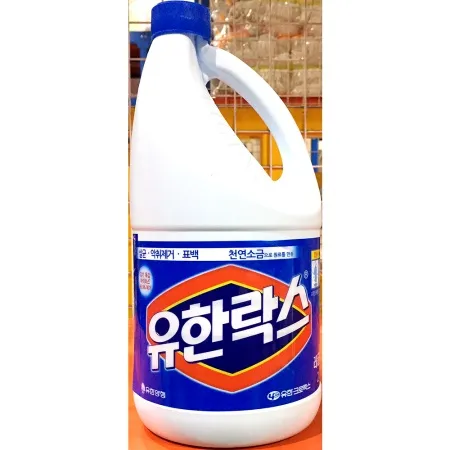 락스(유한 레귤러 2L)X6 업소용 주방 세첵 표백 유한락스 이미지