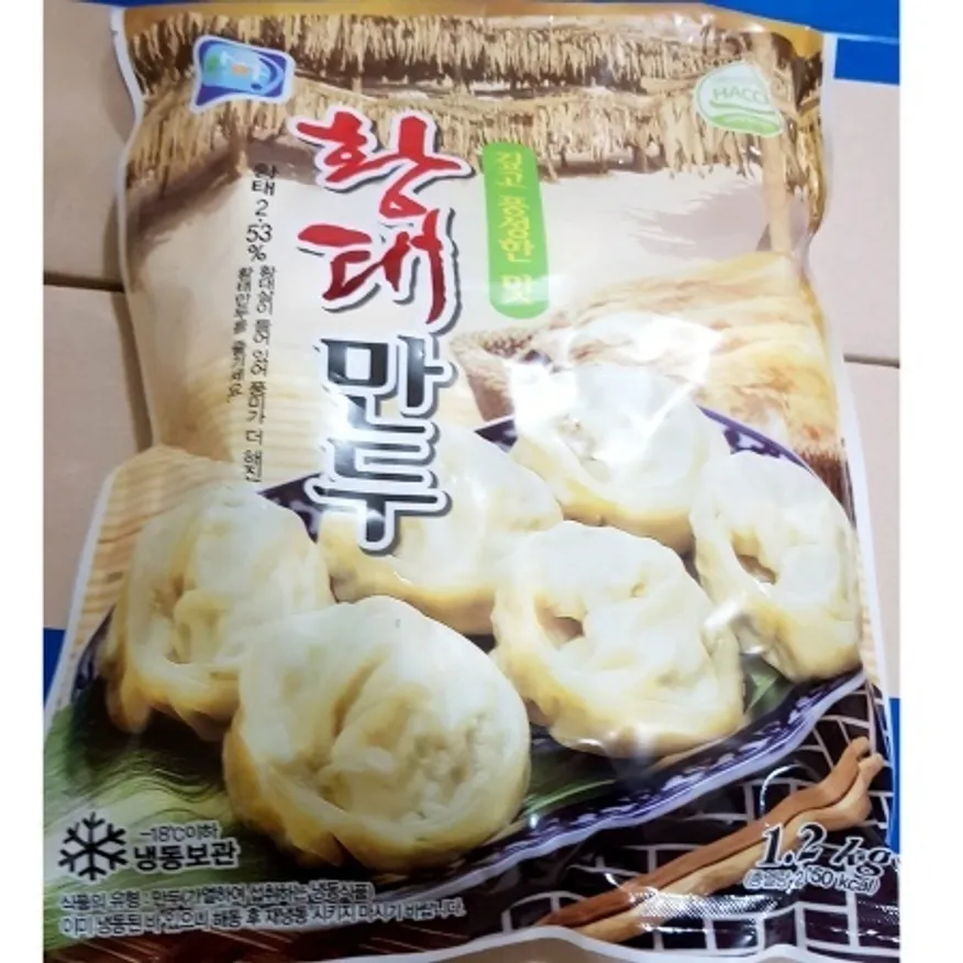 황태만두(아하 1.2kg) 업소용 만두국용 냉동 만두 이미지