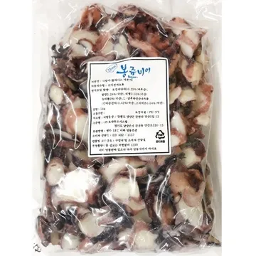 가문어슬라이스 업소용 대발이 문어 슬라이스 1Kg