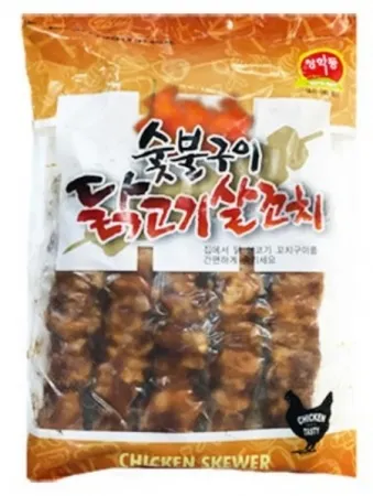 청학동 숯불직화 양념 캠핑 닭꼬치 닭꼬지 업소용 (80gX20개) 1.6kg X8