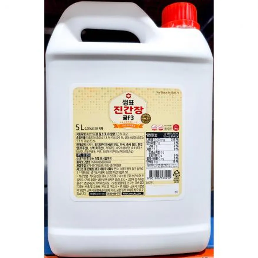진간장 샘표 금F3 업소용 간장 5L X 3 이미지