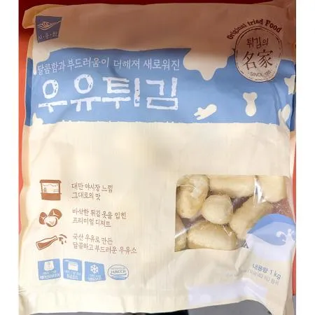 우유튀김(사옹원 19g x50입 1kg) X10 업소용 대만간식 디저트 튀김 이미지