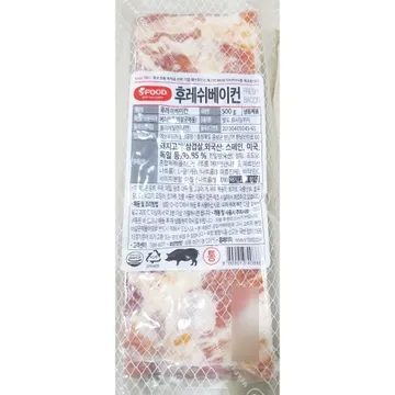 베이컨(에쓰푸드 500g) 후레쉬 통베이컨 업소용 식당