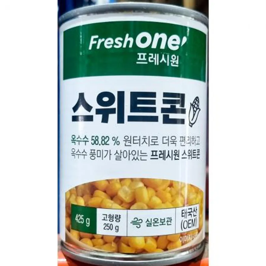 스위트콘 원터치 업소용 옥수수콘 통조림 425g X 24 이미지