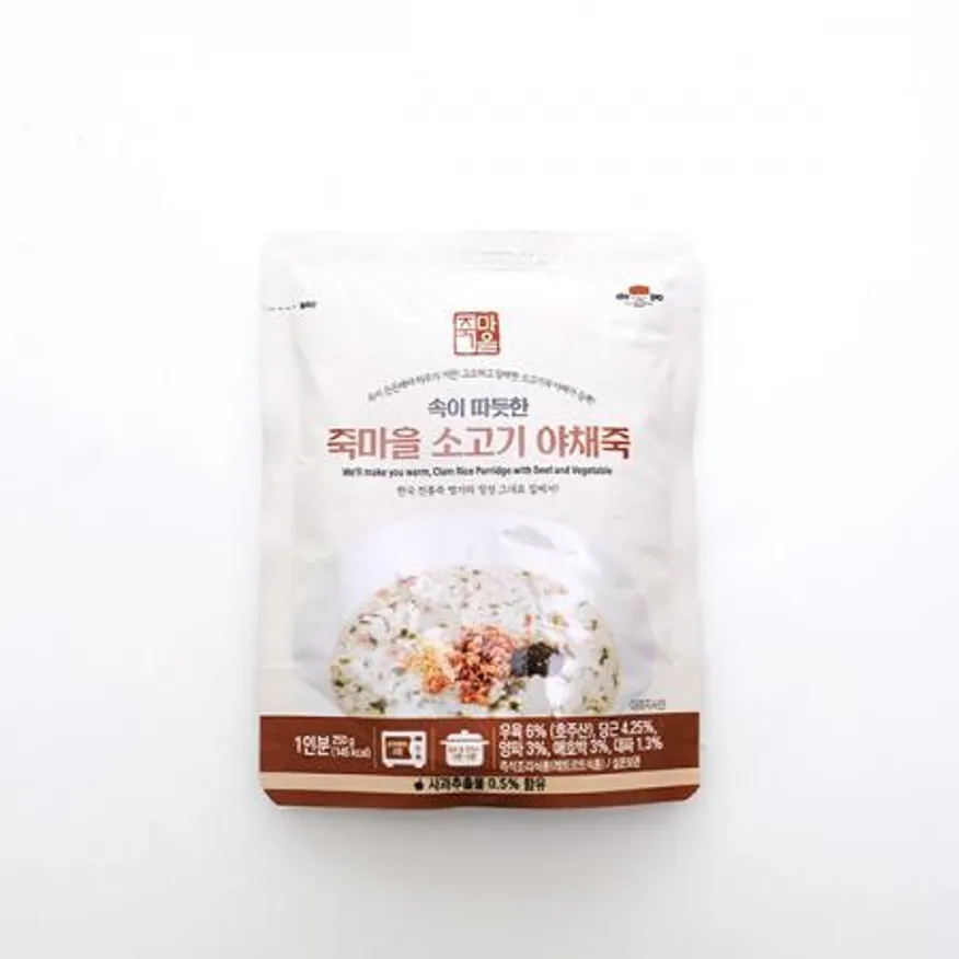 소고기 야채죽 250g 즉석 간편조리 식품 파우치 이미지