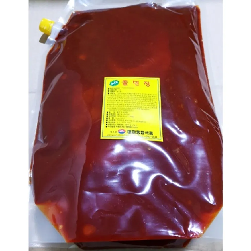 쫄면장(대아 5kg) 비빔장 비법 쫄면 소스 양념 업소용 파우치 이미지