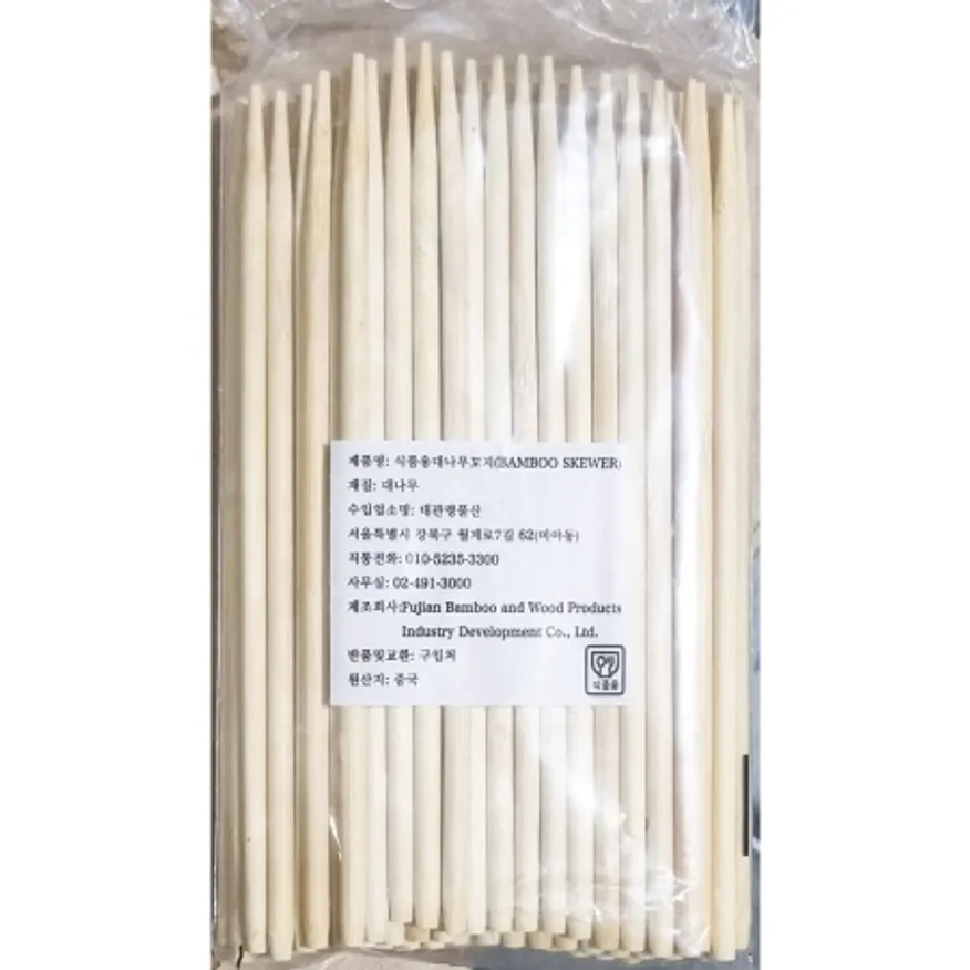 꽂이 5 X 170mm 100입 핫바용 대나무꼬치 핫도그용 꼬지 이미지