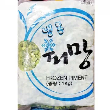 청피망(1cm 다이스 1kg) 업소용 피자용 다진 냉동 피망 파프리카
