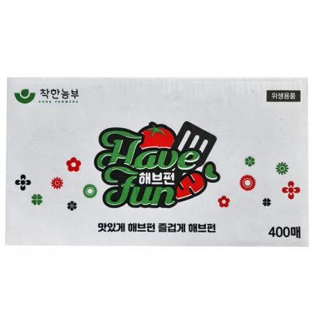 해브펀 업소용 일회용 물티슈 400매 1박스 이미지