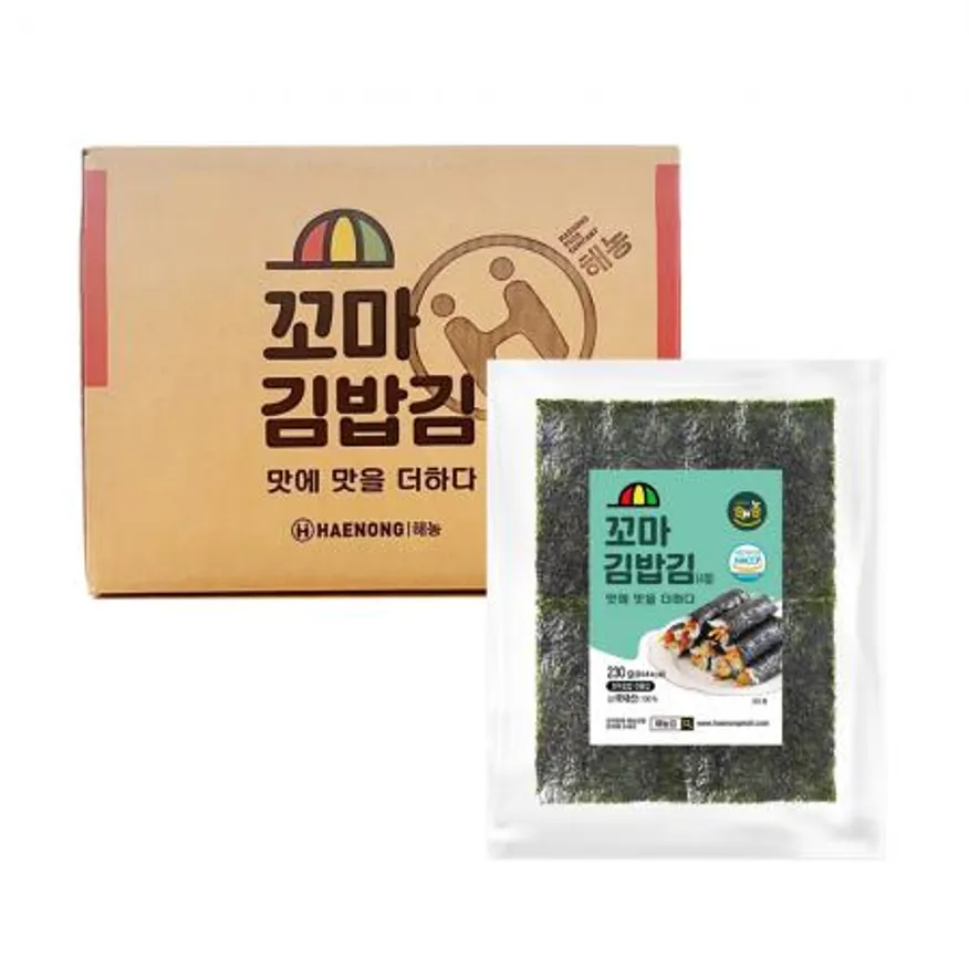 해농 꼬마 김밥김 230g(4절) 20봉 이미지