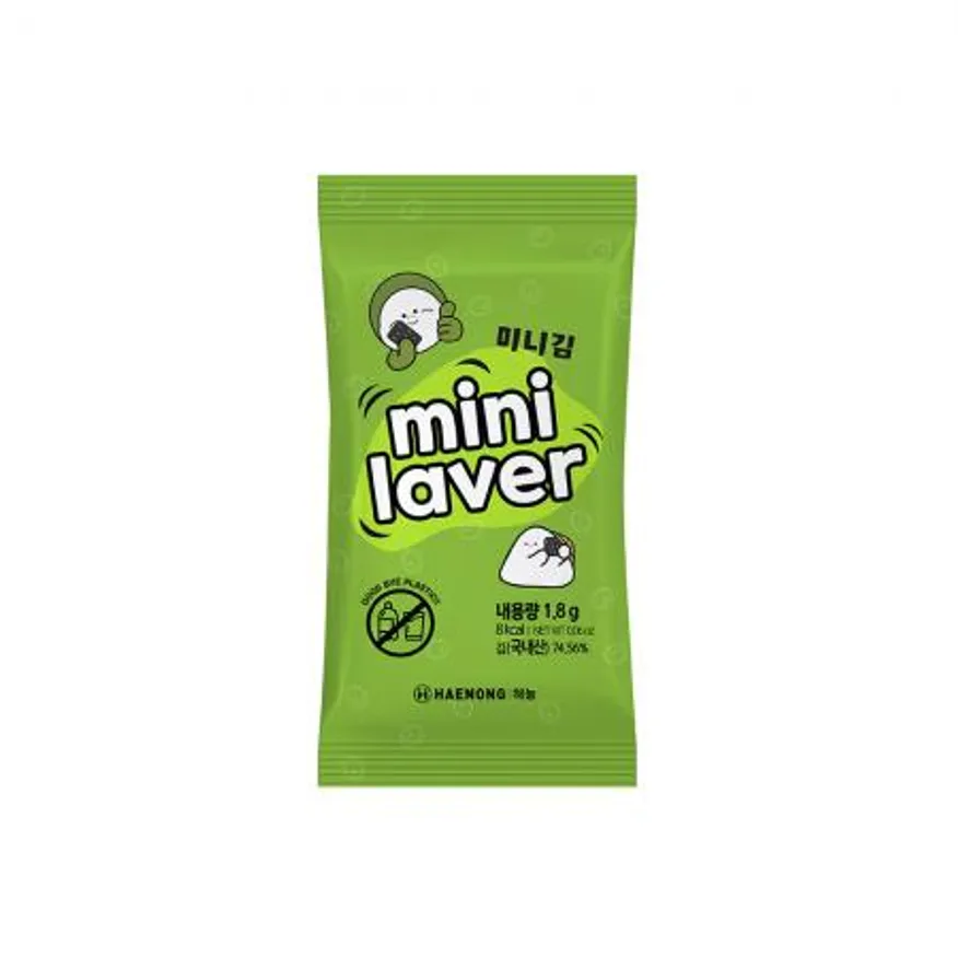 해농 미니 도시락김 에코패키지 1.8g 480봉 이미지
