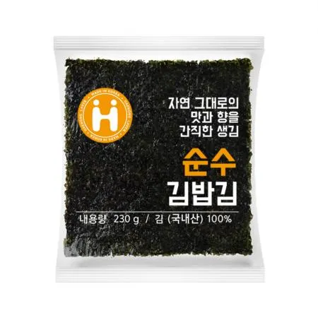 해농 순수 김밥김 230g(100매) 20봉 이미지