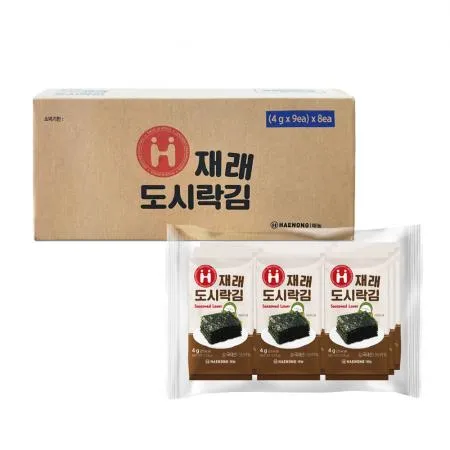 해농 재래 도시락김 4g 72봉
