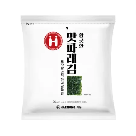 해농 향긋한 맛 파래김 20g(10매) 20봉 이미지