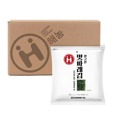 해농 향긋한 맛 파래김 20g(10매) 20봉