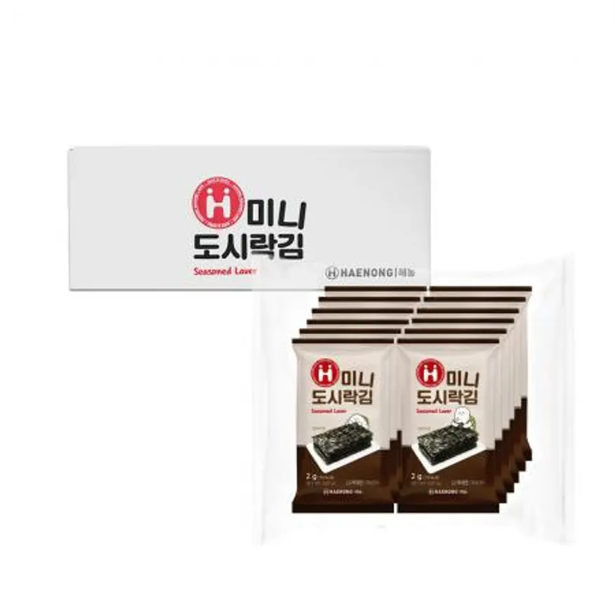 해농 미니 도시락김 2g 100봉 이미지