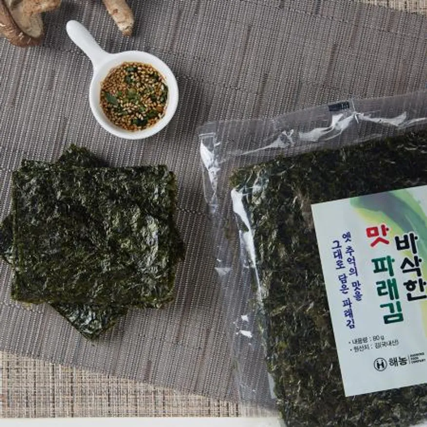 해농 맛 파래김 180g(100매) 이미지