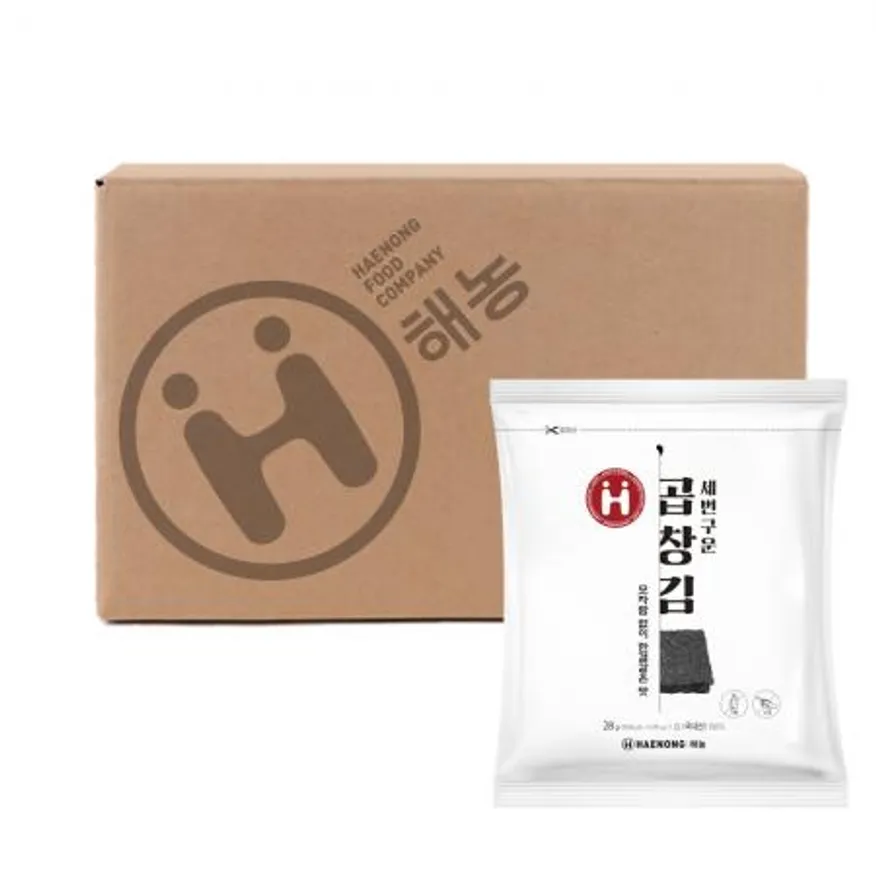 해농 세번 구운 곱창김 28g 20봉 이미지