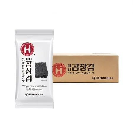 [무료배송] 해농 미니 곱창김 2.2g 240봉