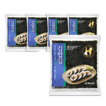 해농 김밥김 일반 230g(100매) 5봉