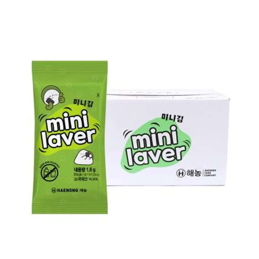 해농 미니 도시락김 에코패키지 1.8g 480봉 이미지