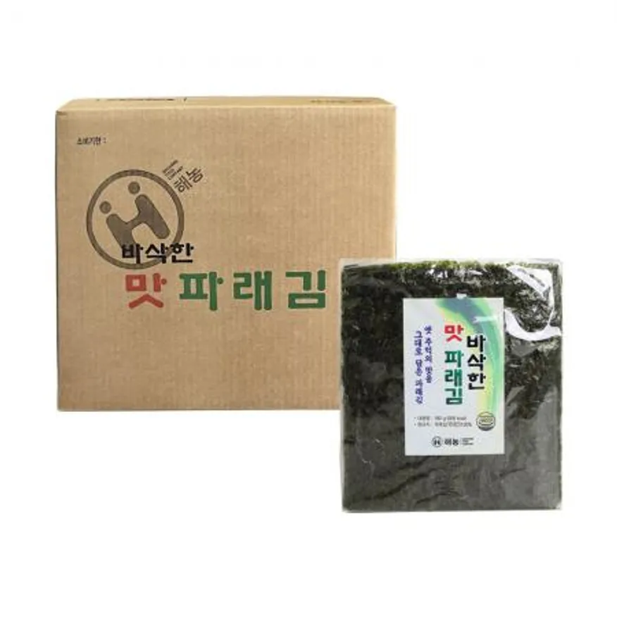 해농 맛 파래김 180g(100매) 12봉 이미지