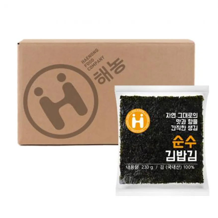 해농 순수 김밥김 230g(100매) 20봉 이미지