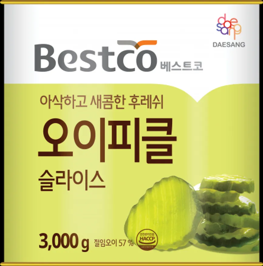 베스트코오이피클슬라이스3kg 이미지