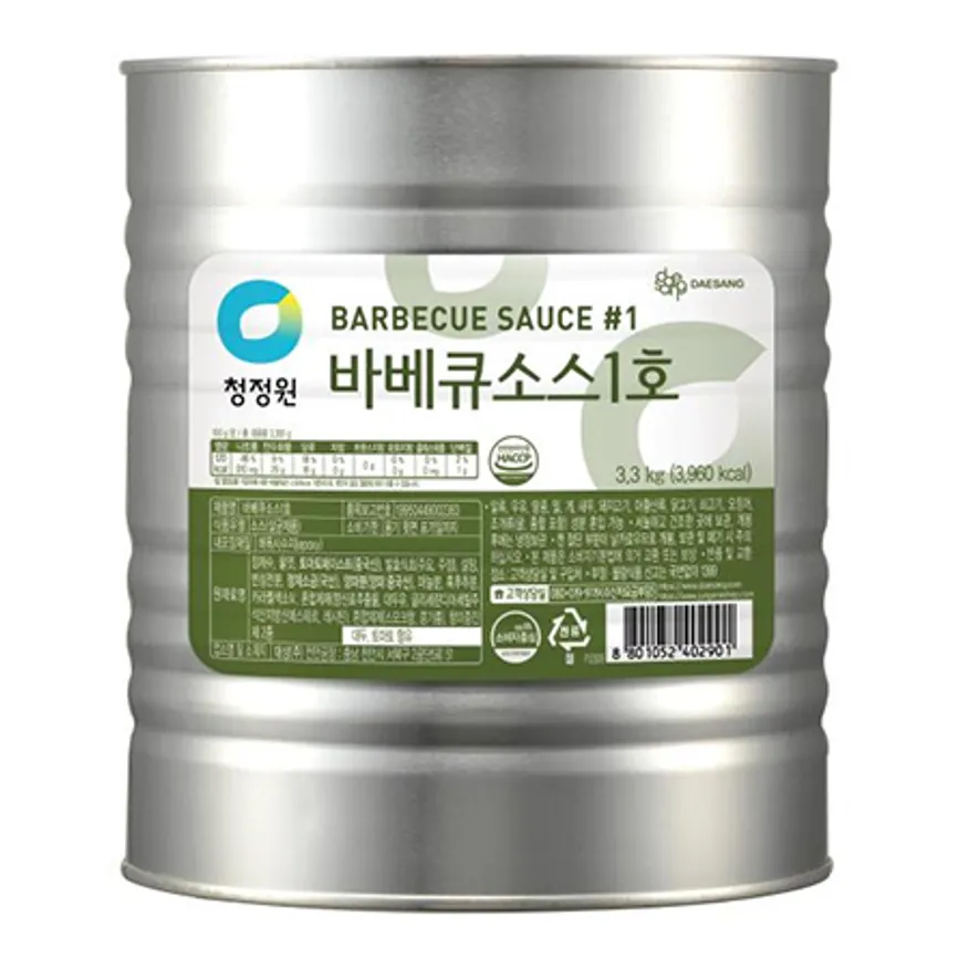 청정원 바베큐소스1호 3.3kg 이미지