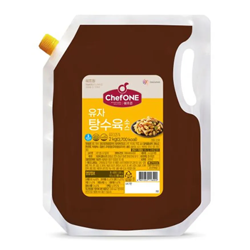 쉐프원 유자탕수육소스 2kg 이미지