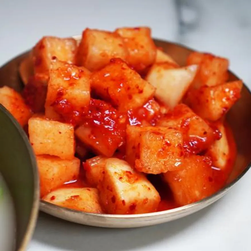 업소용 대용량 풍년들 수입 깍두기 중국산 10kg 종이박스 이미지