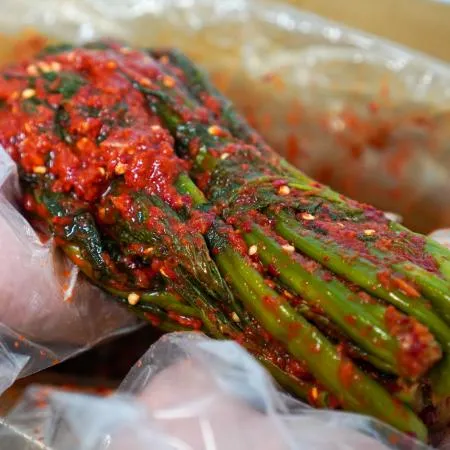 알싸하고 맛있는 풍년들 갓김치 10kg 아이스박스 이미지