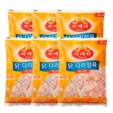 씨에라 닭정육 닭다리살 2kg x 6ea / BOX 12kg 업소용 대용량