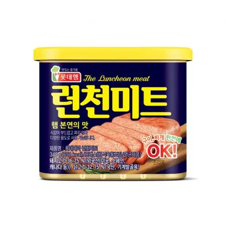 롯데햄 런천미트 340g 24개 1박스 햄 통조림 부대찌개 이미지