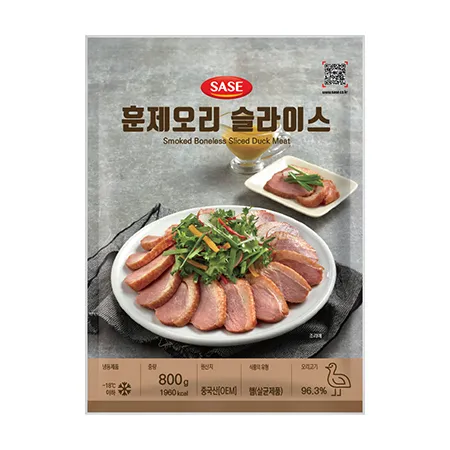 사세 훈제오리슬라이스 800g 10봉(BOX)
