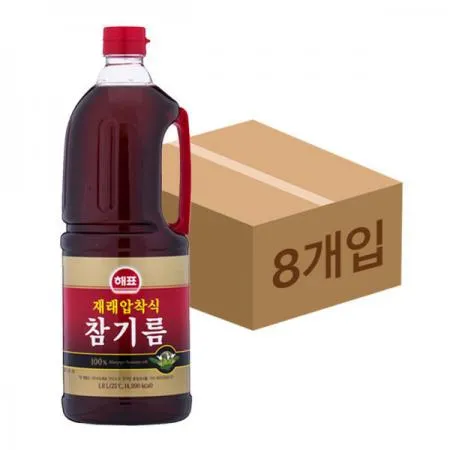 닭고기몰 사조해표 재래압착식참기름 1.8L 8개 덕용 업소용 대용량