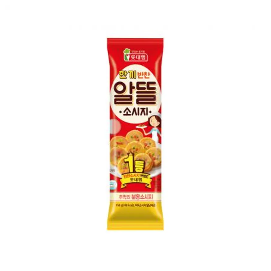 롯데햄 알뜰소시지 150g 옛날도시락 반찬 분홍소세지 이미지