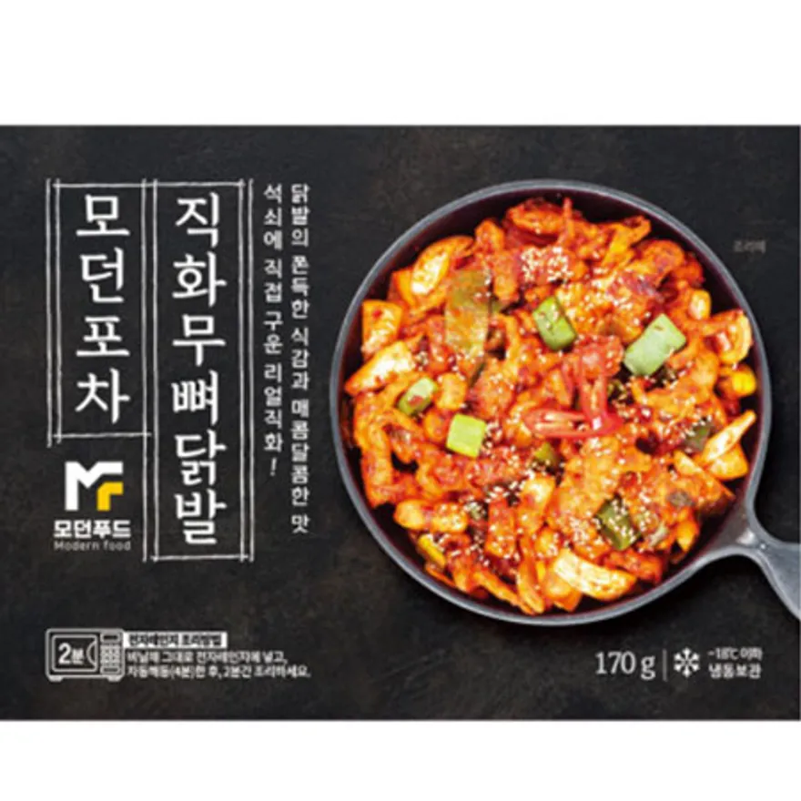 모던푸드 직화 무뼈 닭발 170g 24개 이미지