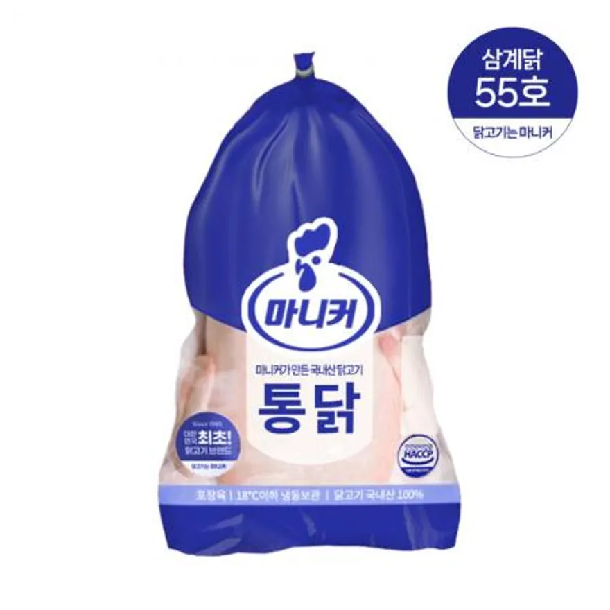 마니커 삼계 55호 530g 1봉 삼계탕용 통닭 냉동 생닭 이미지