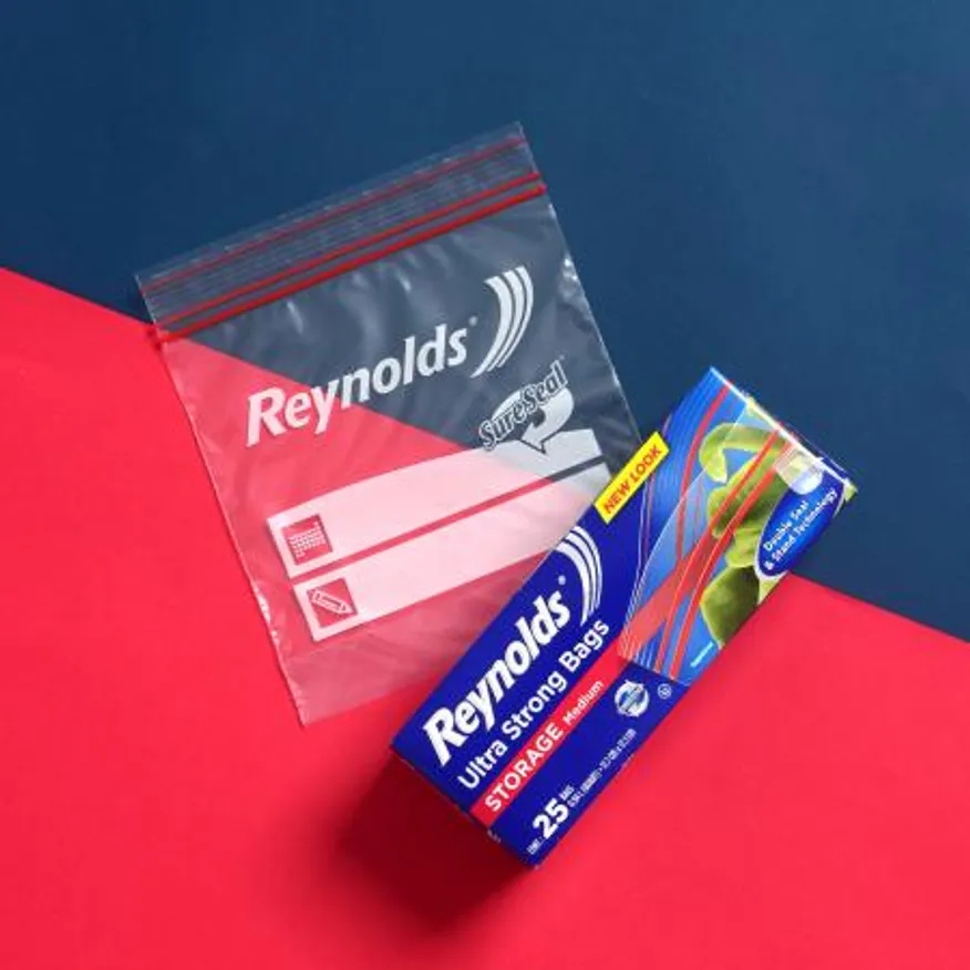 더블 지퍼백 냉장용 중형 25매 레이놀즈 이미지
