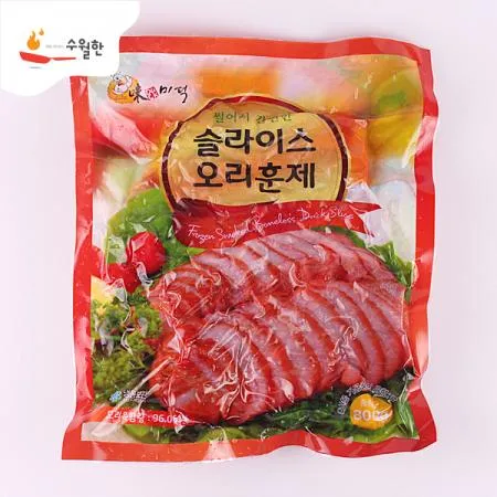 슬라이스오리훈제 2.4kg, 800g * 3개