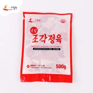 순살 조각정육 2.5kg, 500g * 5개